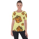 I Wish You All The Gifts Shoulder Cut Out Short Sleeve Top