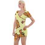 I Wish You All The Gifts Short Sleeve Asymmetric Mini Dress