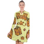 I Wish You All The Gifts Long Sleeve Panel Dress