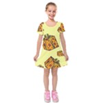 I Wish You All The Gifts Kids  Short Sleeve Velvet Dress