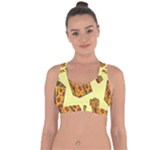 I Wish You All The Gifts Cross String Back Sports Bra