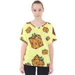I Wish You All The Gifts V-Neck Dolman Drape Top