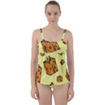 I Wish You All The Gifts Twist Front Tankini Set