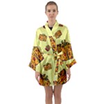 I Wish You All The Gifts Long Sleeve Satin Kimono