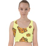 I Wish You All The Gifts Velvet Racer Back Crop Top