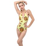 I Wish You All The Gifts Plunging Cut Out Swimsuit