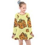 I Wish You All The Gifts Kids  Long Sleeve Dress