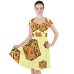I Wish You All The Gifts Cap Sleeve Midi Dress