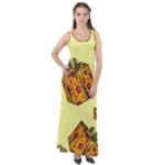 I Wish You All The Gifts Sleeveless Velour Maxi Dress