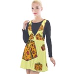 I Wish You All The Gifts Plunge Pinafore Velour Dress