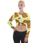 I Wish You All The Gifts Long Sleeve Cropped Velvet Jacket