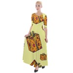 I Wish You All The Gifts Half Sleeves Maxi Dress