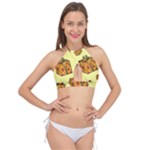 I Wish You All The Gifts Cross Front Halter Bikini Top