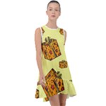 I Wish You All The Gifts Frill Swing Dress