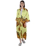 I Wish You All The Gifts Maxi Satin Kimono