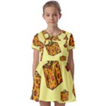 I Wish You All The Gifts Kids  Short Sleeve Pinafore Style Dress