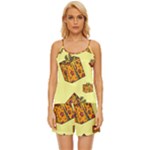 I Wish You All The Gifts Satin Pajama Short Set