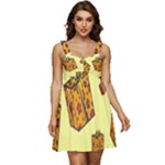 I Wish You All The Gifts Ruffle Strap Babydoll Chiffon Dress