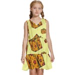 I Wish You All The Gifts Kids  Sleeveless Tiered Mini Dress