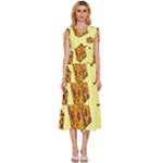 I Wish You All The Gifts V-Neck Drawstring Shoulder Sleeveless Maxi Dress