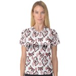 Signs Of Christmas Time  V-Neck Sport Mesh T-Shirt