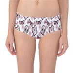 Signs Of Christmas Time  Mid-Waist Bikini Bottoms