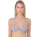 Signs Of Christmas Time  Reversible Tri Bikini Top