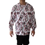 Signs Of Christmas Time  Kids  Hooded Windbreaker