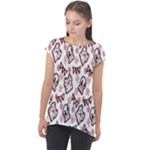 Signs Of Christmas Time  Cap Sleeve High Low Top