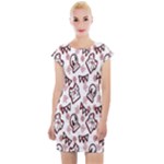 Signs Of Christmas Time  Cap Sleeve Bodycon Dress