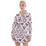 Signs Of Christmas Time  Women s Long Sleeve Casual Dress