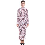 Signs Of Christmas Time  Turtleneck Maxi Dress