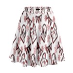 Signs Of Christmas Time  High Waist Skirt