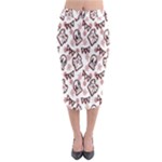 Signs Of Christmas Time  Midi Pencil Skirt