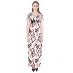 Signs Of Christmas Time  Short Sleeve Maxi Dress
