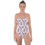 Signs Of Christmas Time  Tie Back One Piece Swimsuit