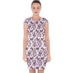Signs Of Christmas Time  Capsleeve Drawstring Dress 