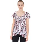 Signs Of Christmas Time  Lace Front Dolly Top