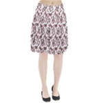 Signs Of Christmas Time  Pleated Skirt