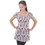 Signs Of Christmas Time  Puff Sleeve Tunic Top
