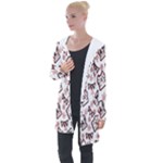 Signs Of Christmas Time  Longline Hooded Cardigan