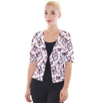 Signs Of Christmas Time  Cropped Button Cardigan
