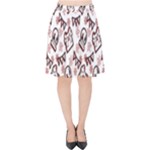 Signs Of Christmas Time  Velvet High Waist Skirt