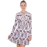 Signs Of Christmas Time  Long Sleeve Panel Dress