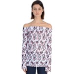 Signs Of Christmas Time  Off Shoulder Long Sleeve Top