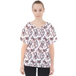 Signs Of Christmas Time  V-Neck Dolman Drape Top
