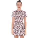 Signs Of Christmas Time  Drop Hem Mini Chiffon Dress