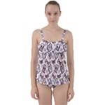 Signs Of Christmas Time  Twist Front Tankini Set