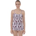 Signs Of Christmas Time  Babydoll Tankini Top