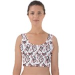 Signs Of Christmas Time  Velvet Crop Top
